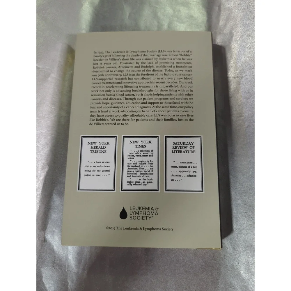 A boys Philosophy 2019 tribute edition hardcover book Writings Robert De Villier